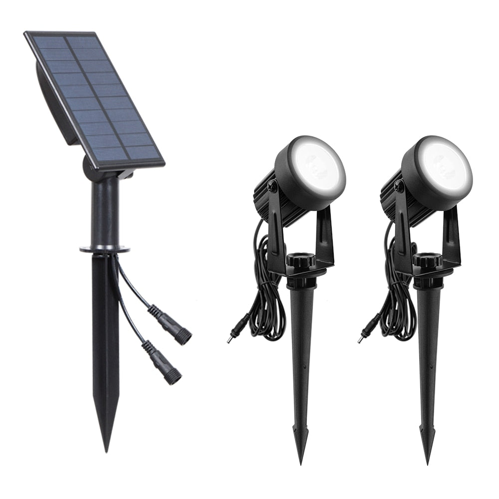 Solar Spotlight Vanntett IP65 Solar Powered LED