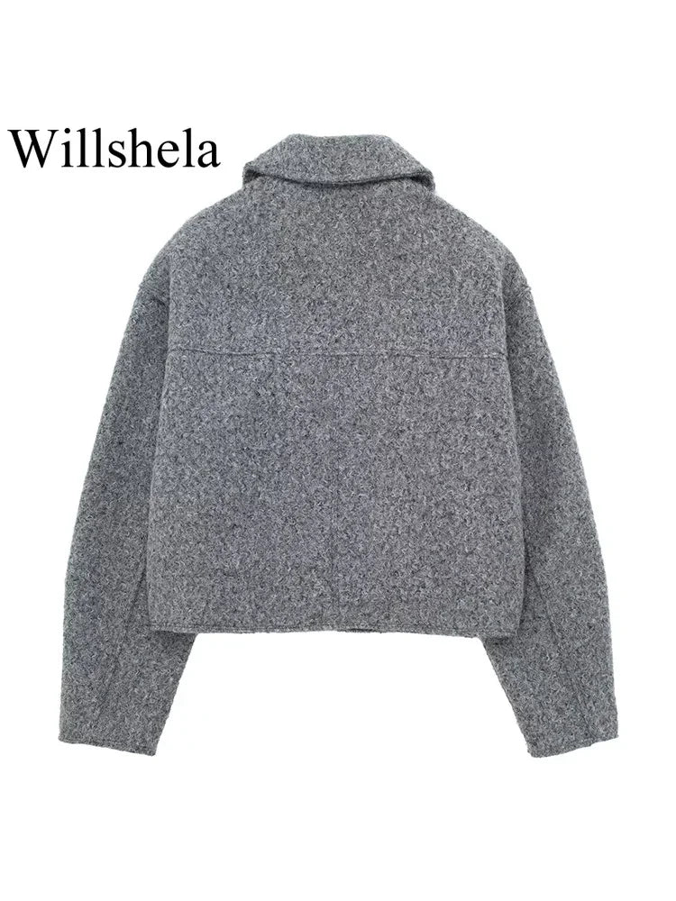 Willshela: Front Zipper Jacket