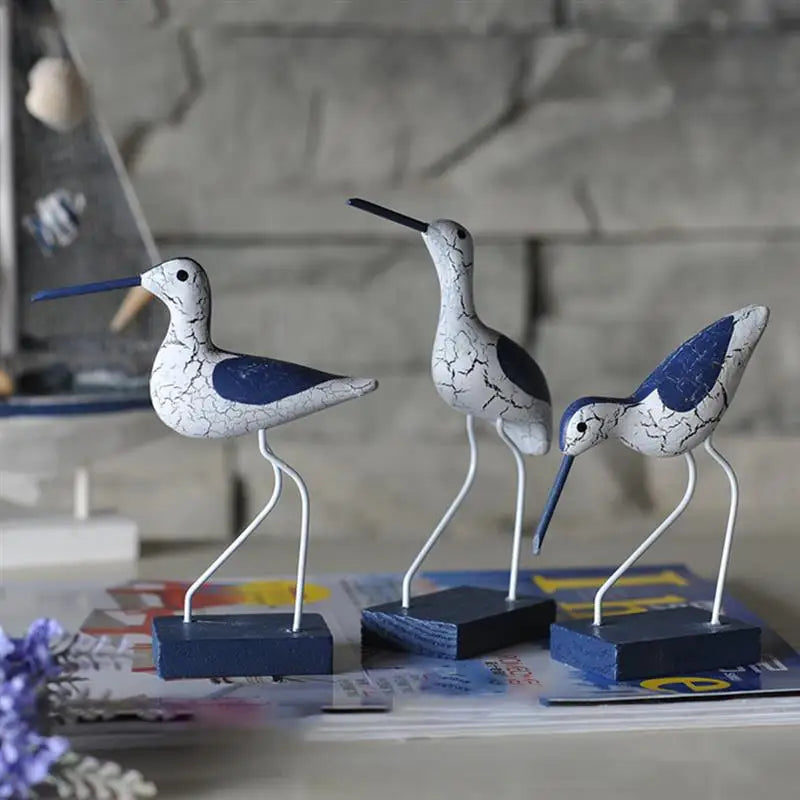 Mediterranean Seabird Figurines Decor