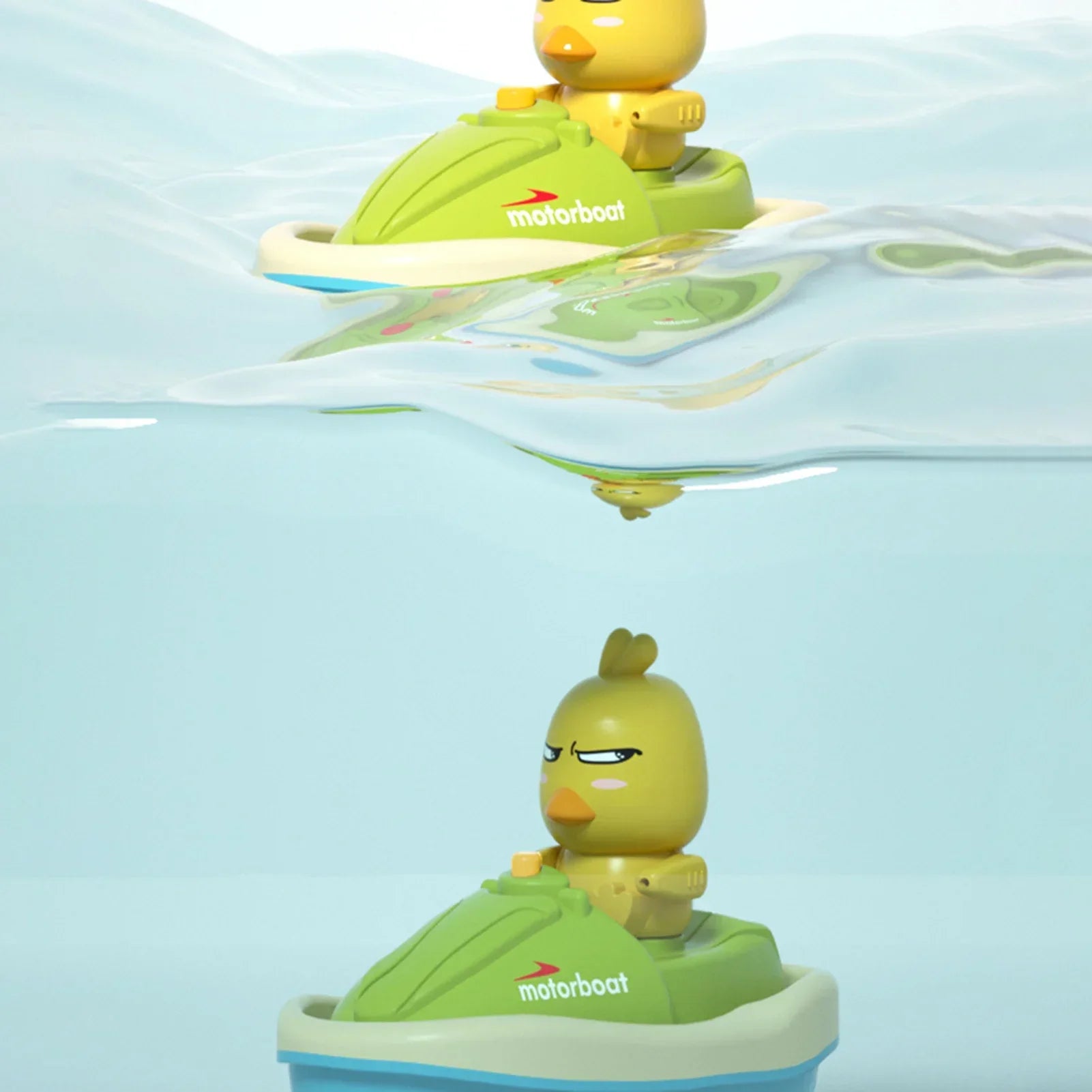 Jouet de bain électrique petit canard jaune