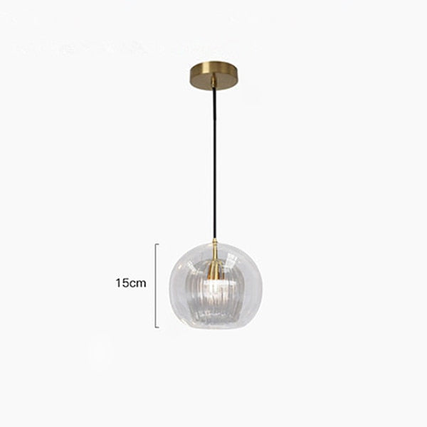 LON Bhouri - Nordisk Designer Konst Blomma Dubbel-lager Glas Pendellampor