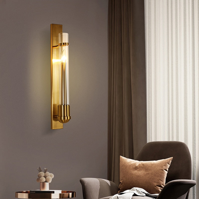 WIN Modern Led American Style Wall Lamp Luxury Golden Light