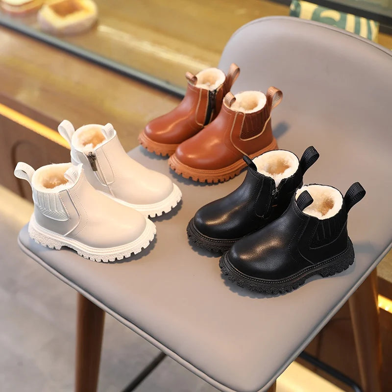 Autumn Winter Kids Boots - Super Warm & Stylish for Boys and Girls