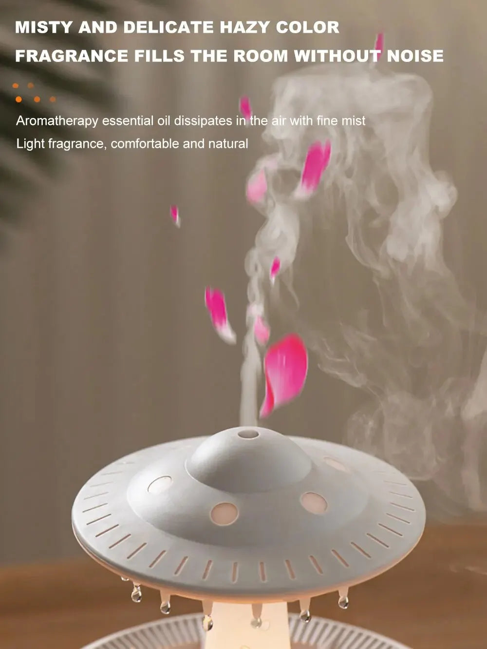 UFO Mia luftfugter – Misty Raindrop Aromatherapy Experience