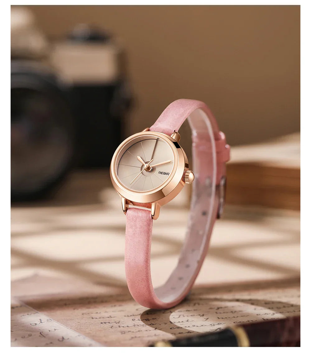 Mini Vintage Leather Watch for women