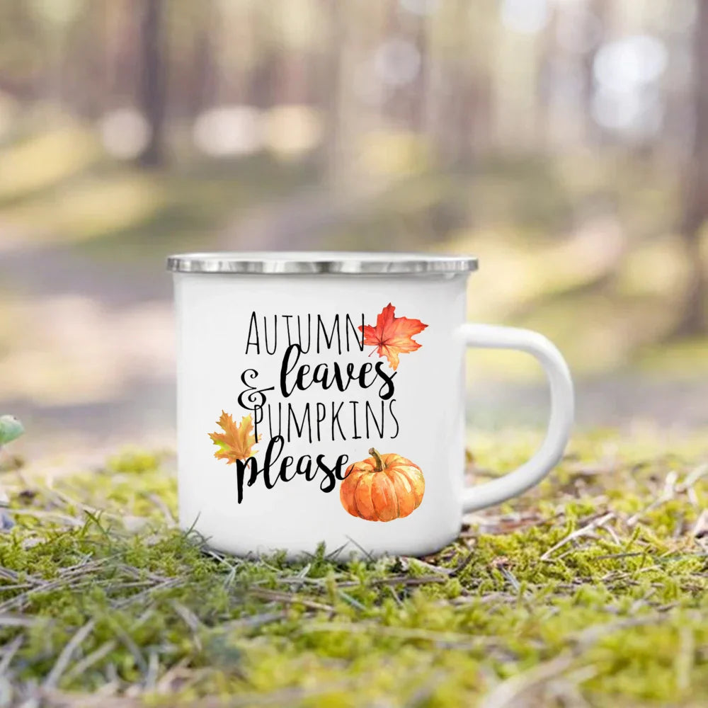 Colección de tazas acogedoras de otoño