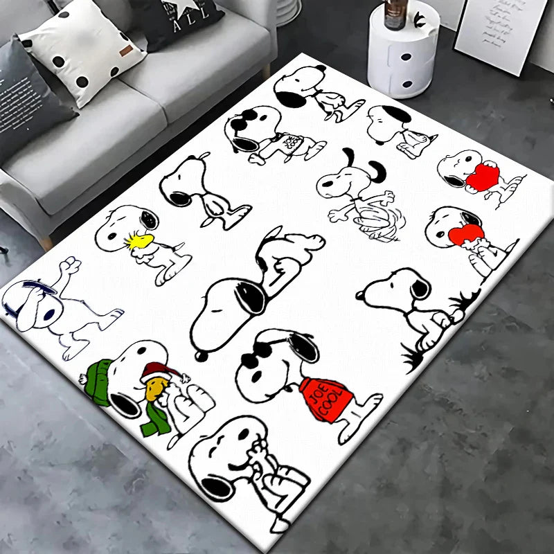 Alfombra Grande Impresa de Winnie HD Cartoon – Decoración para el Hogar y Exterior