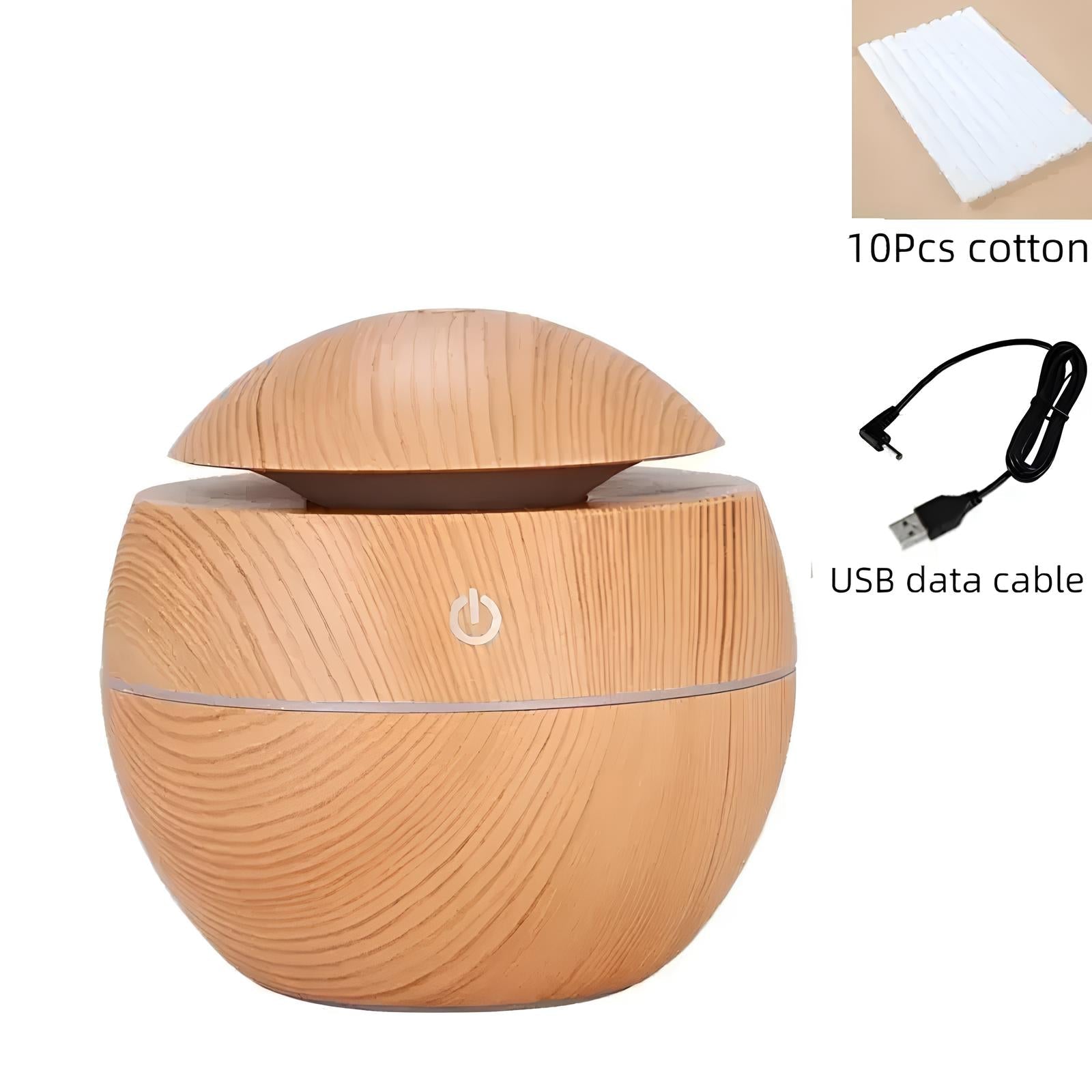 Portable Aroma Diffuser And Humidifier 130ML with 7 Color LED Light