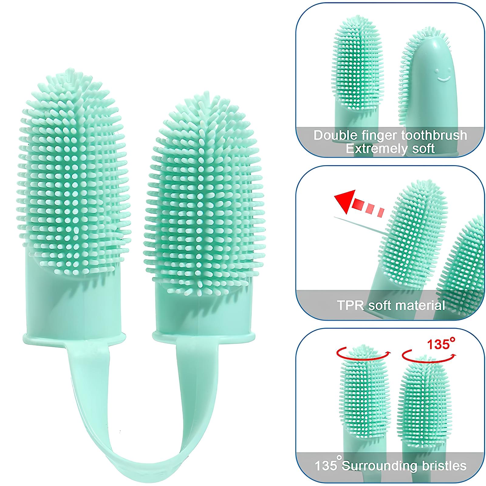 Dog Silicone Finger Toothbrush