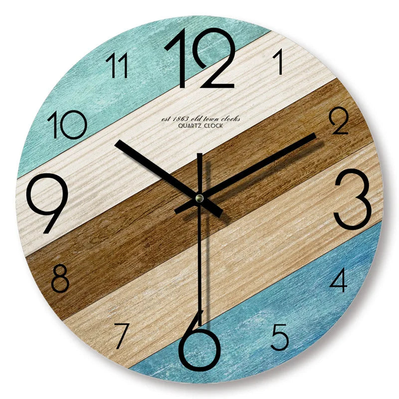 WoodGrain – Reloj de pared con diseño de madera