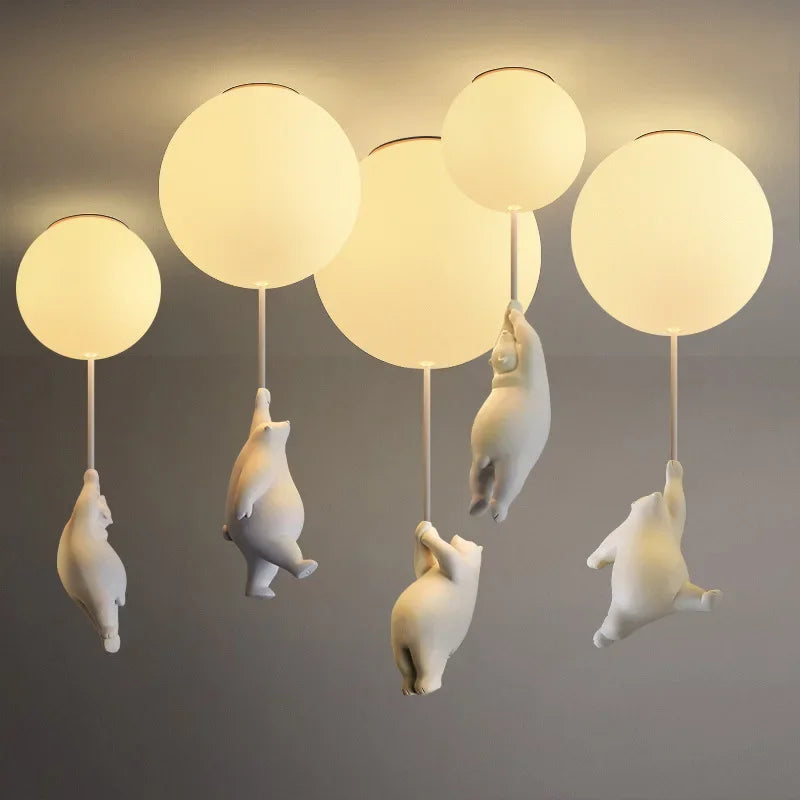 Lampadario Orso Palloncino