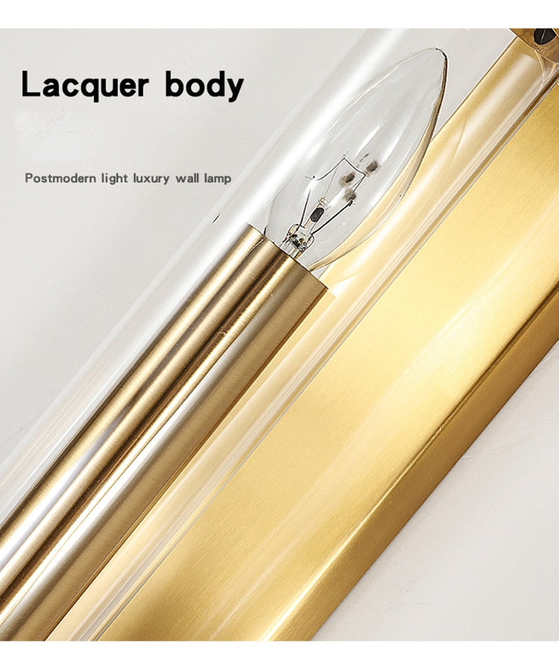 WIN Modern Led American Style Wall Lamp Luxury Golden Light