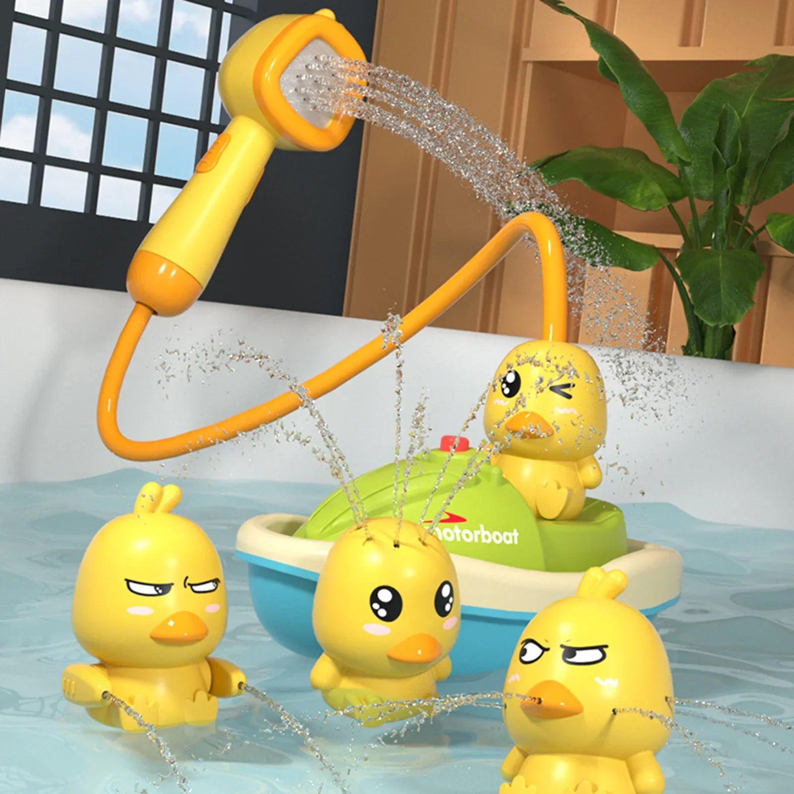 Electric Little Yellow Duck Bath Toy