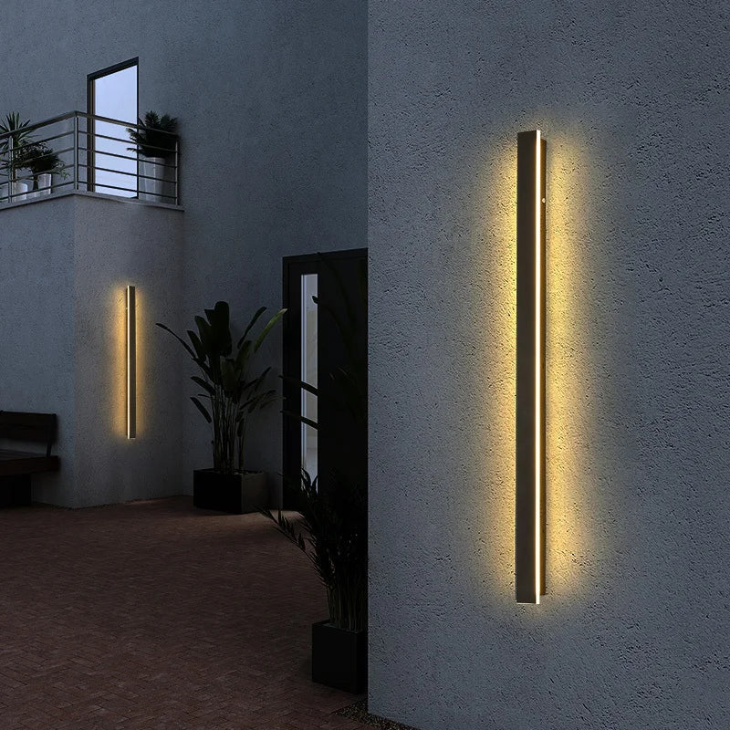 Luz LED de pared para exteriores, lámpara de pared moderna impermeable IP65 para Villa, porche, jardín, Patio, resistente a la lluvia para uso en garaje y Exterior