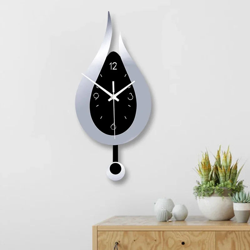 Modern Water Drop Wall Clock