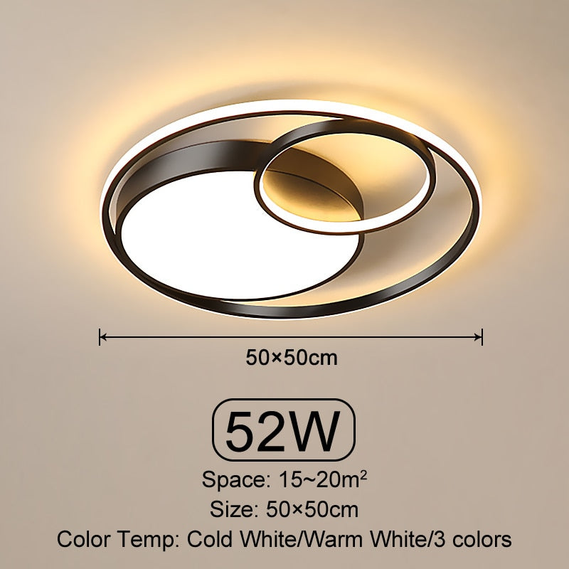 Cielo LED de Círculos Infinitos Modernos