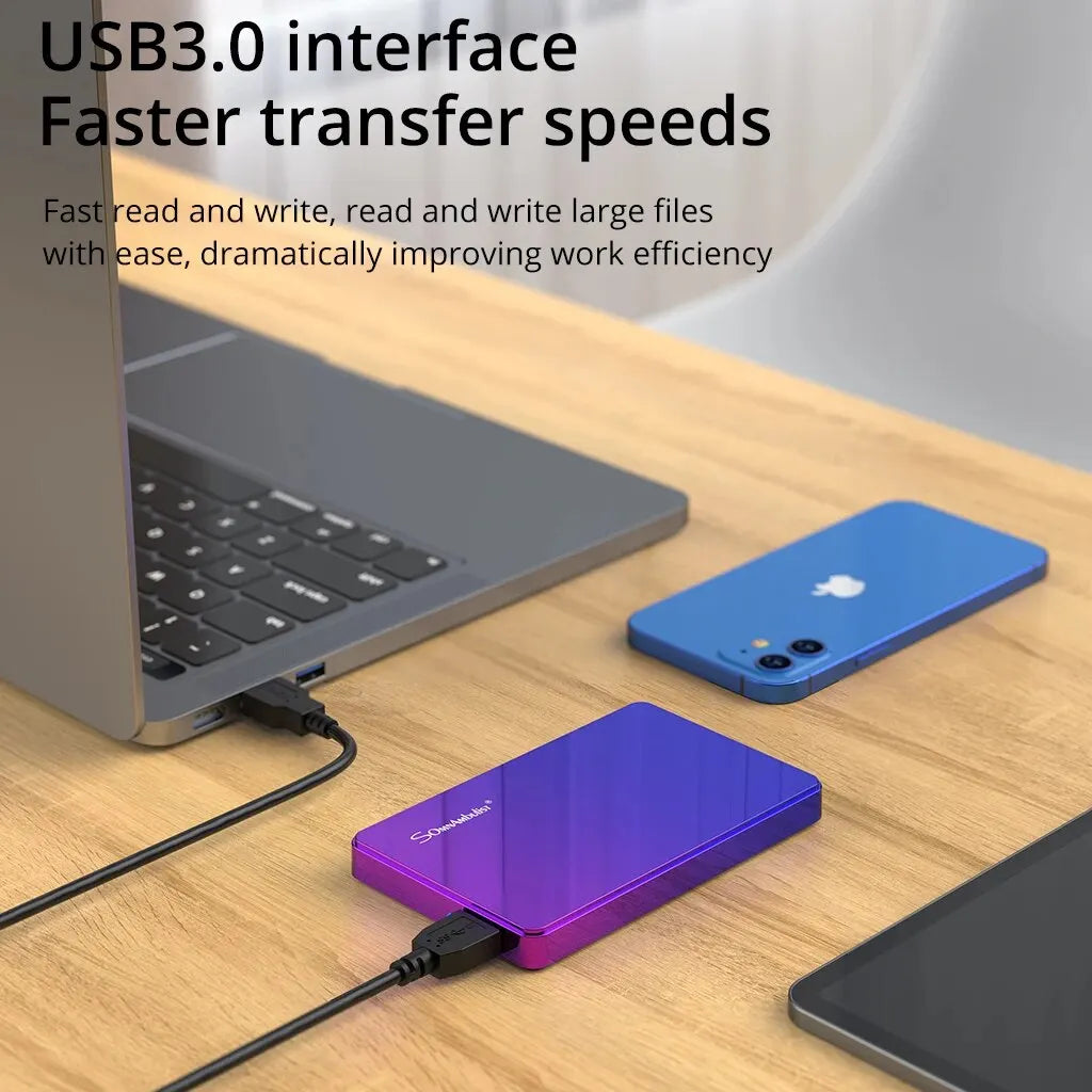 2.5" Portable External Hard Drive - 250GB, 320GB, 500GB, 1TB | USB 3.0 Compatible for PC, Laptop, PS4, Xbox, TV