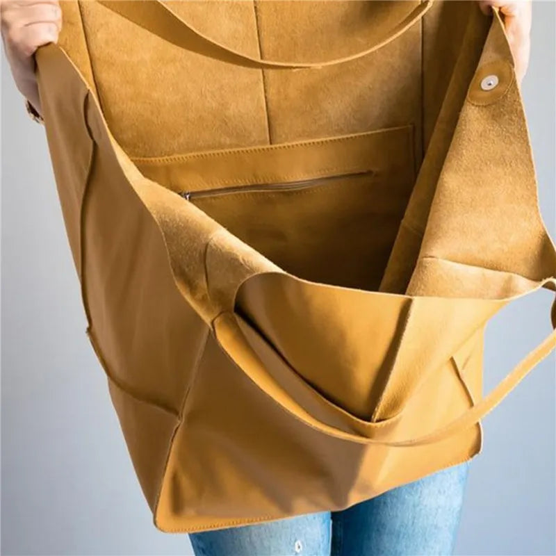 MILLICENTE | SAC FOURRE-TOUT EN CUIR SURDIMENSIONNÉ