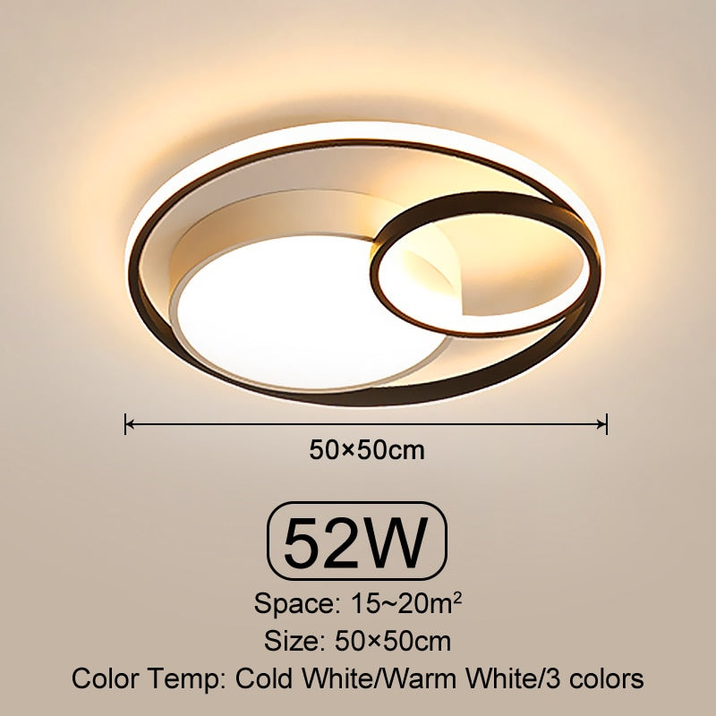 Cielo LED de Círculos Infinitos Modernos