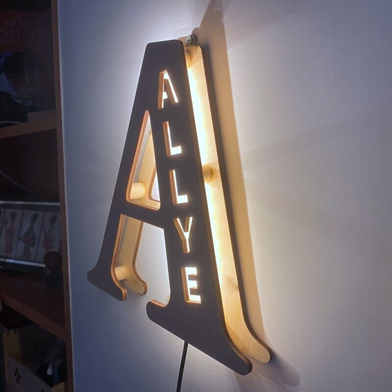 Alphabet LED Wall Lamp