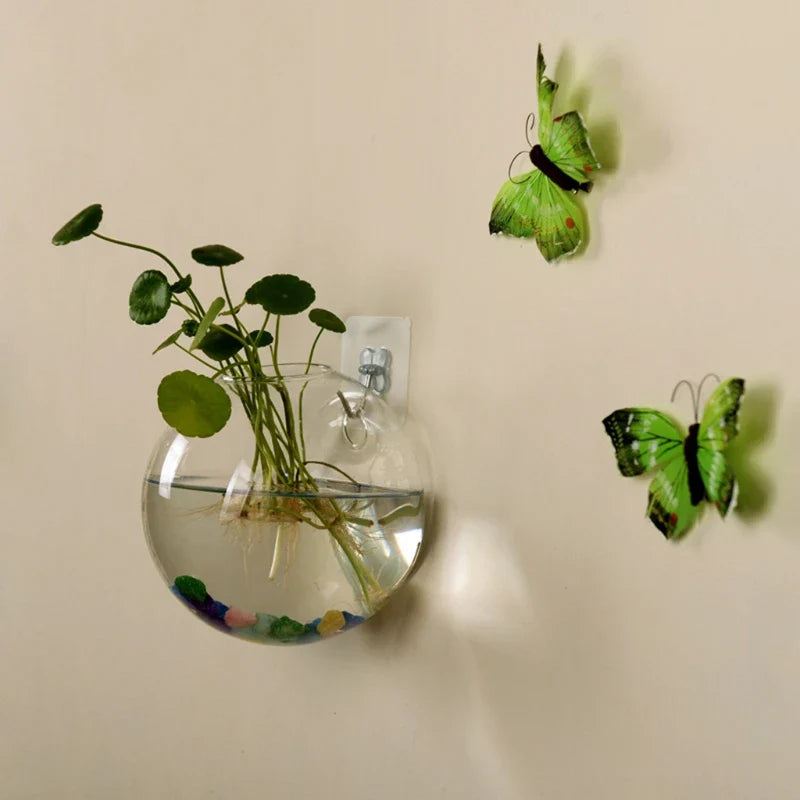 Floating Vase - Hanging Glass Hydroponic Vase