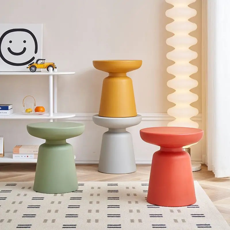 Nordic Pastel Modern Round Side Table