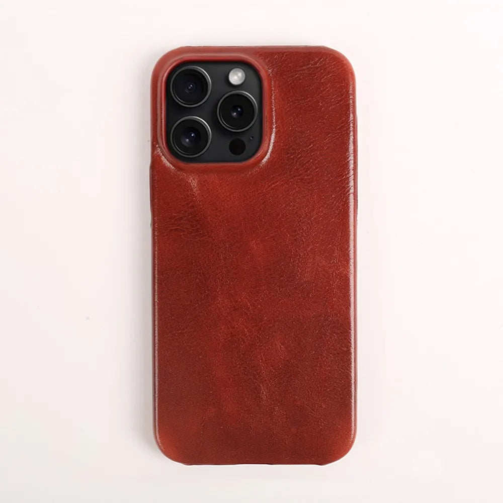 L'EXÉCUTIF - COQUE IPHONE EN CUIR VÉRITABLE