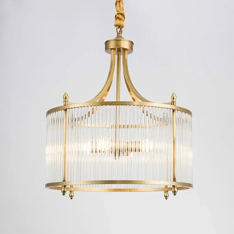 Grayson Golden Glass Chandelier