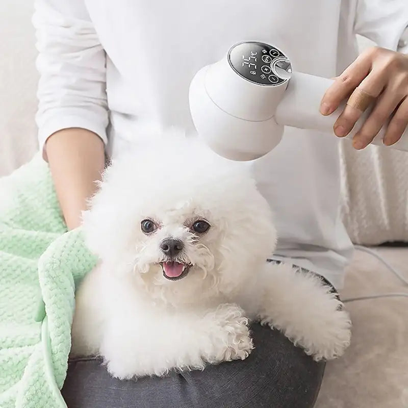 PurrfectDry - 2-in-1 Quiet Hair Dryer with Brush for Pets