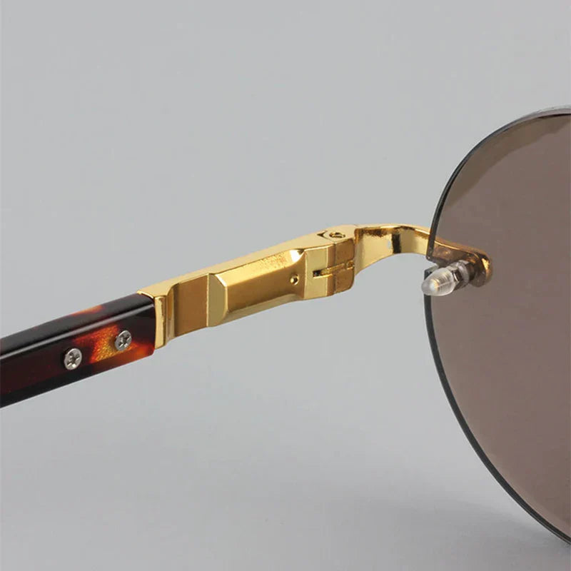 Crystal Clarity Rimless Sunglasses