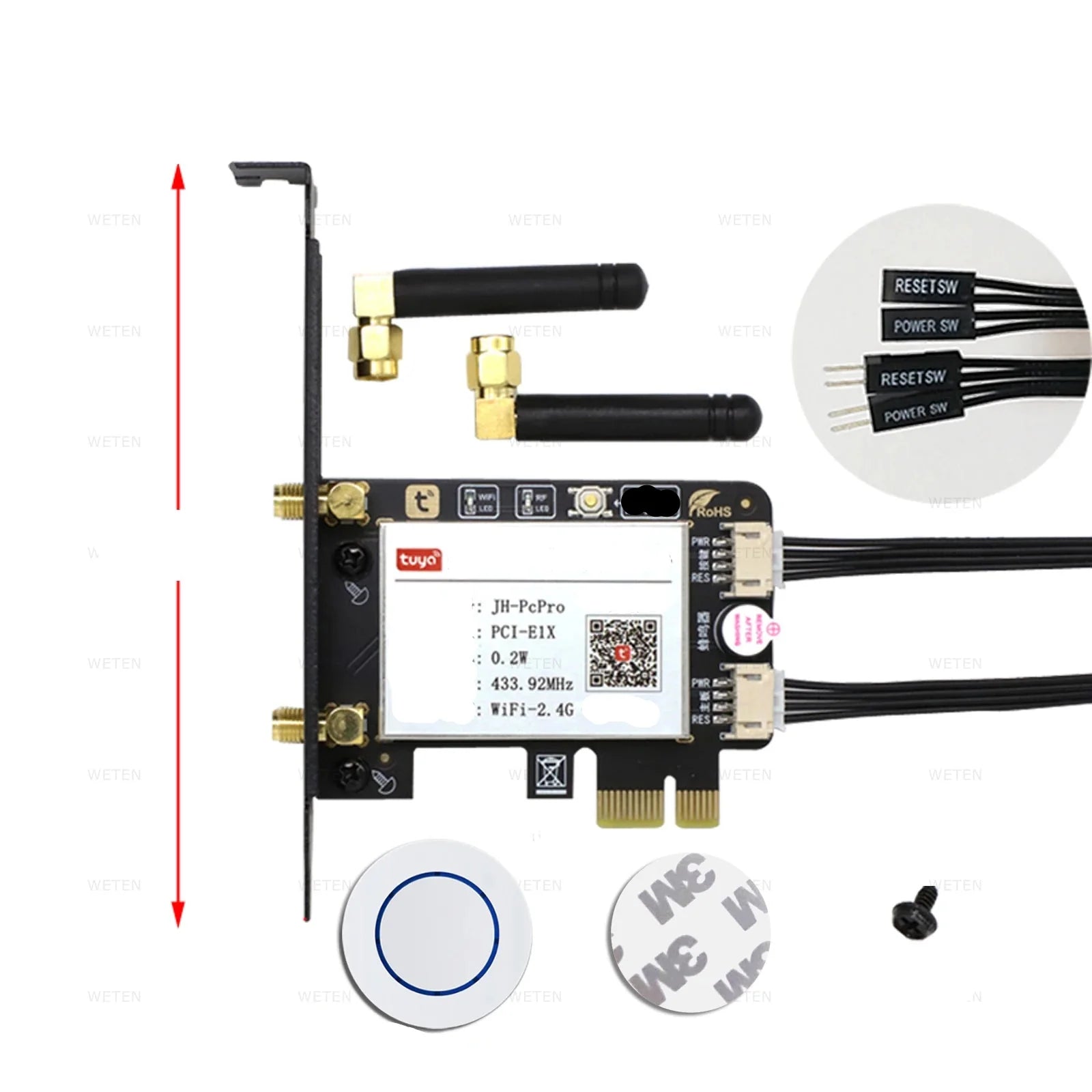 Commutateur de réinitialisation d'alimentation PC Zara Tuya WiFi Zigbee - Compatible Alexa et Google