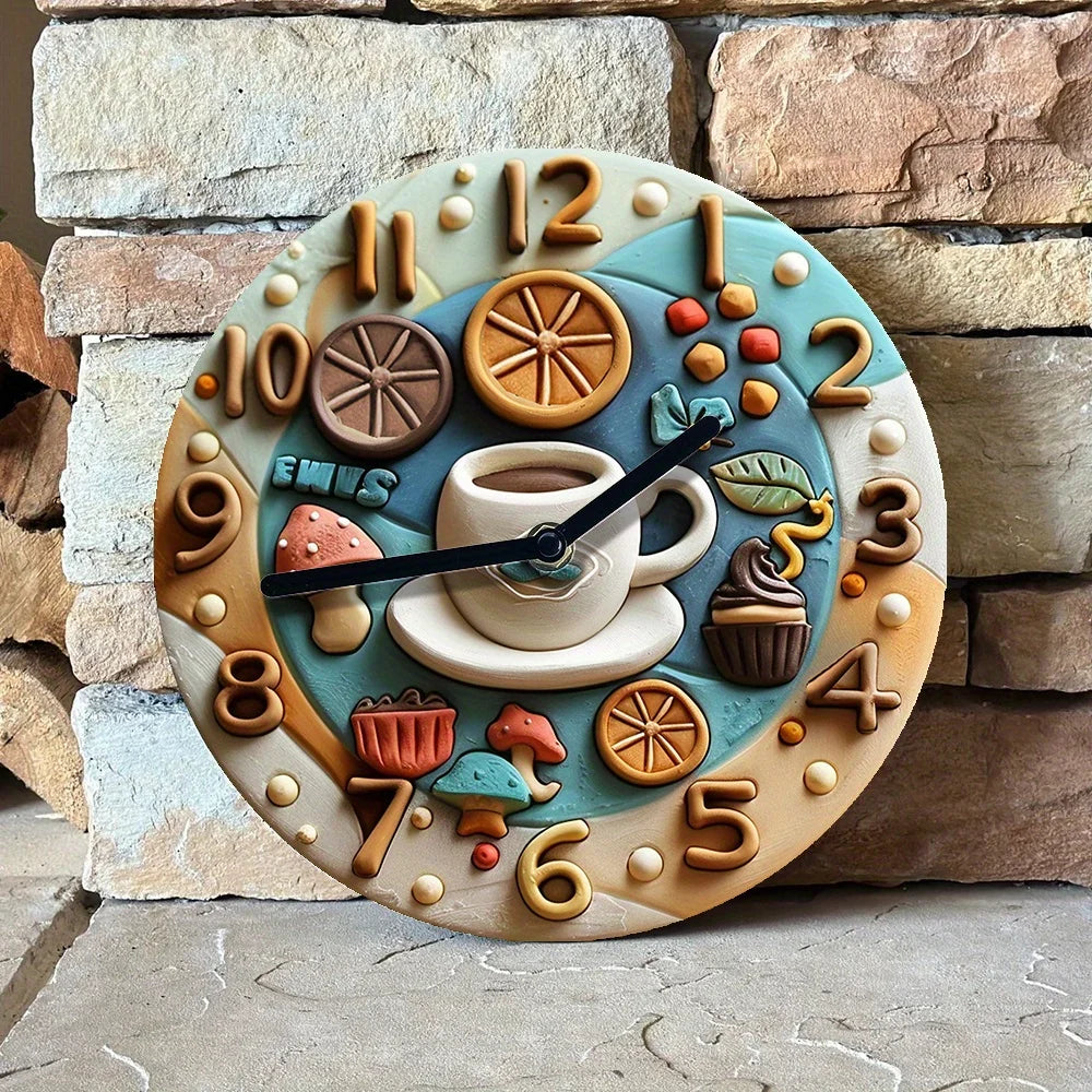 Silent Coffee Clock DIY Decor