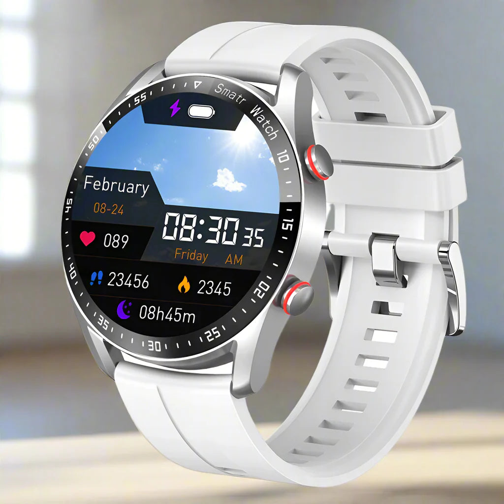 Smartwatch Apollo Pro: chiamate Bluetooth, rilevatore di salute ECG+PPG, compagno di fitness e sport