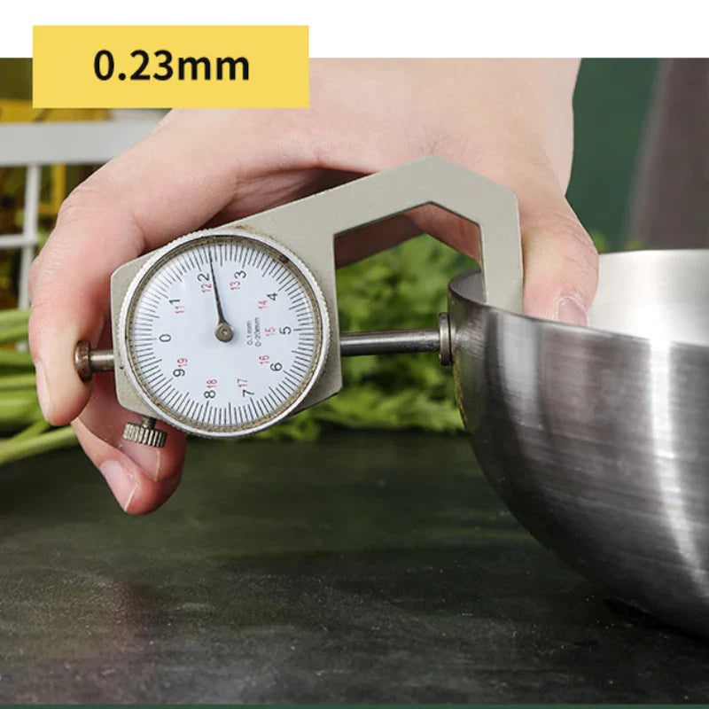 Poêle à frire en acier inoxydable 304 – Batterie de cuisine antiadhésive non revêtue pour cuisinières à gaz et cuisinières à induction, 28 cm