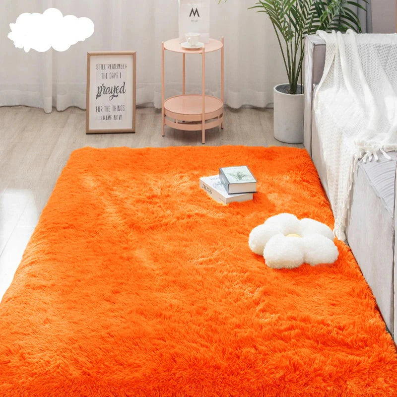 Tapis Shaggy Doux Sara pour Chambre - Tapis Peluche de Style Nordique pour Chambre d'Enfant