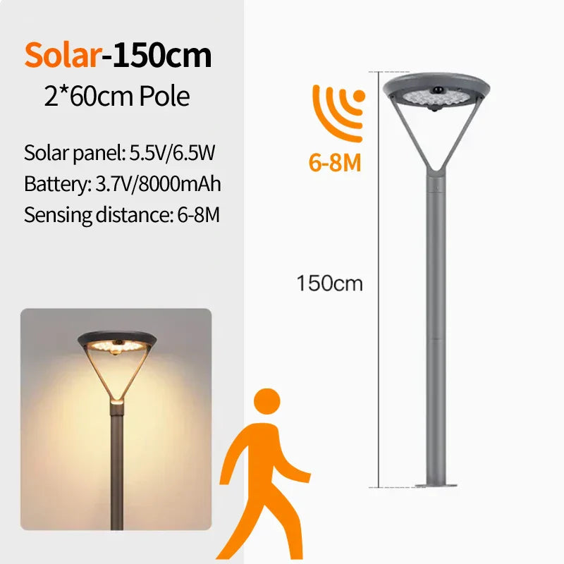 Outdoor Solar Courtyard Light