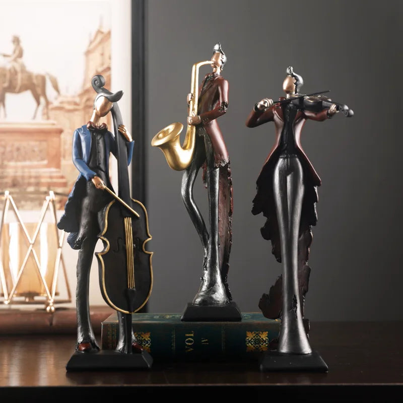 Musical Instrument Figurines Sculpture