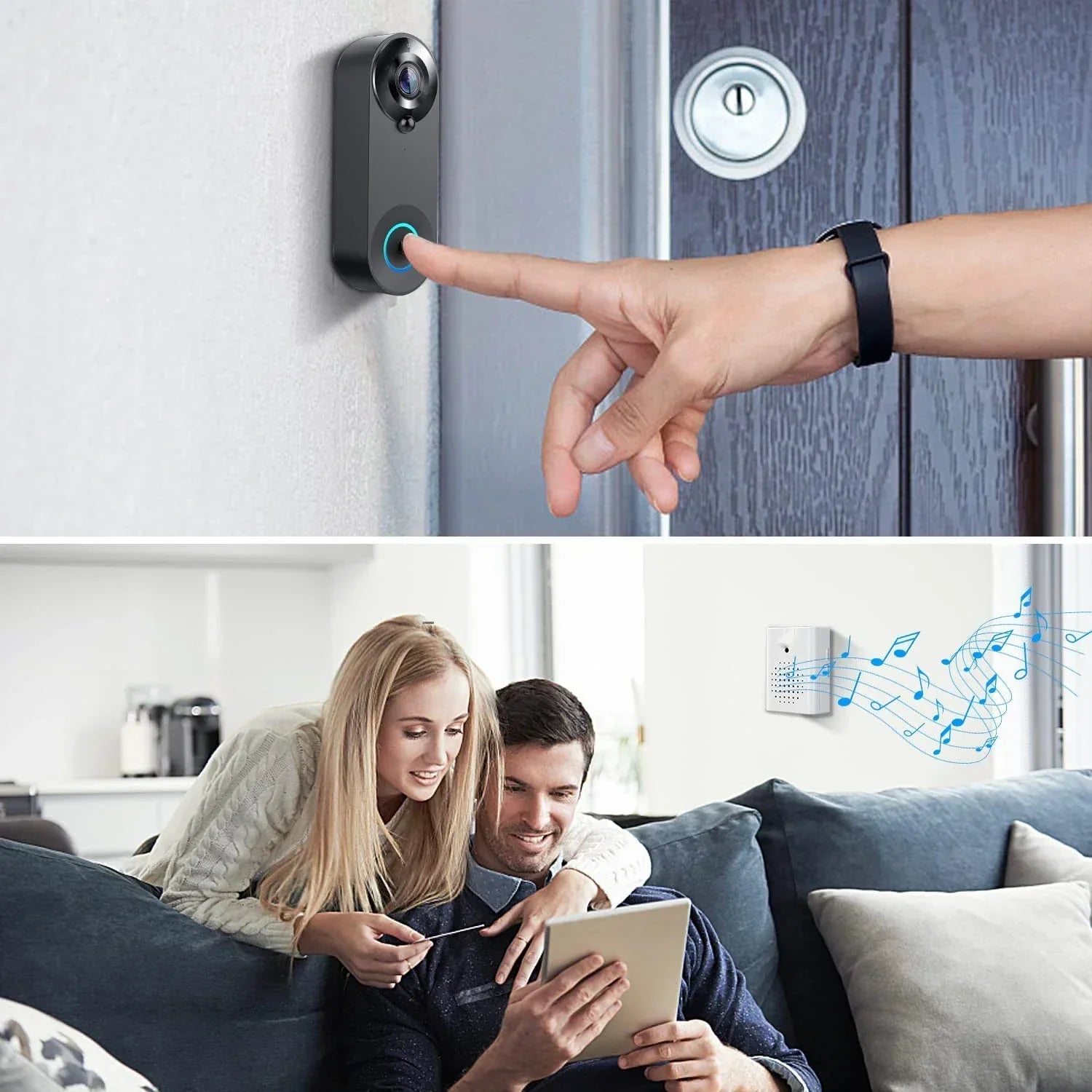 SecuriCam - Wireless Video Doorbell 1080P