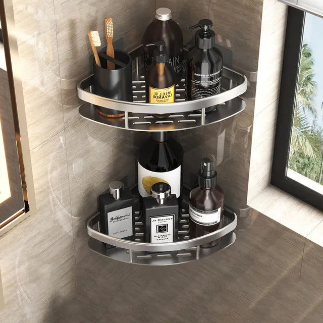 No-Drill Bathroom Corner Shelf: Stylish and Practical Shower Storage Solution