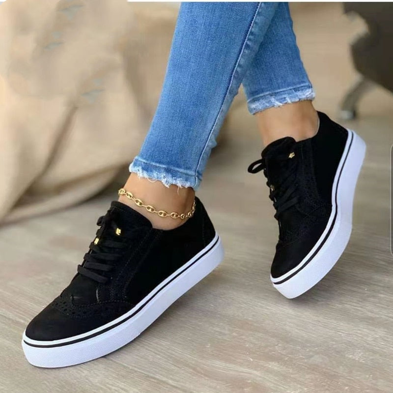 Ava - Zapatillas Ortopédicas Elegantes Negras