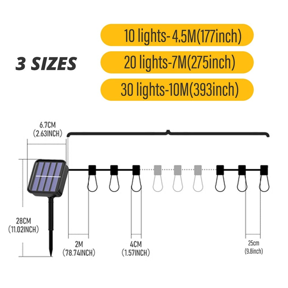 Vrimlo LED Zonne Stringverlichting