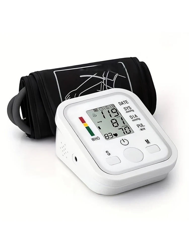 Blood Pressure Monitor - Upper Arm Automatic Tonometer | Digital Blood Pressure Meter Sphygmomanometer