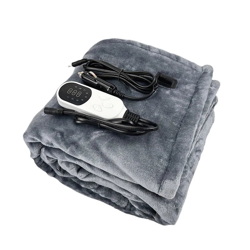 HeatJourney - Heated Blanket for Car with Timer and 9 Levels