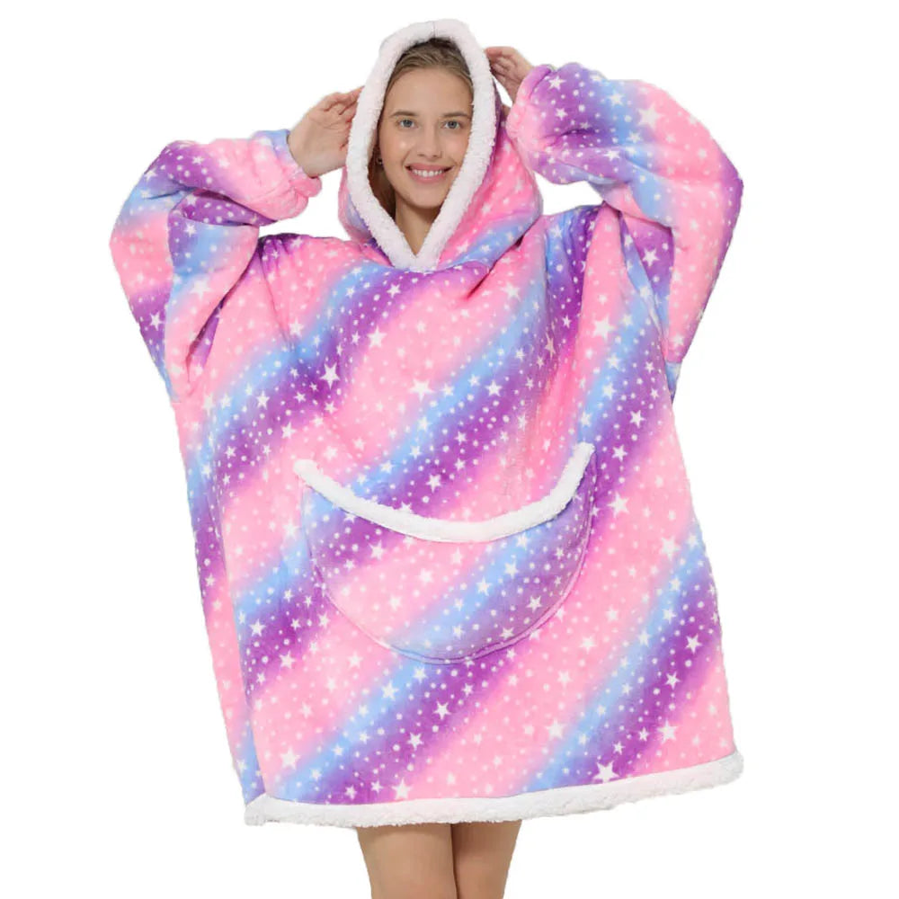 SnugJoy - Pile con cappuccio in colori vivaci