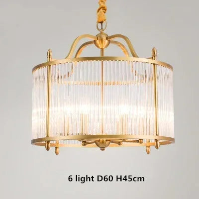 Grayson Golden Glass Chandelier