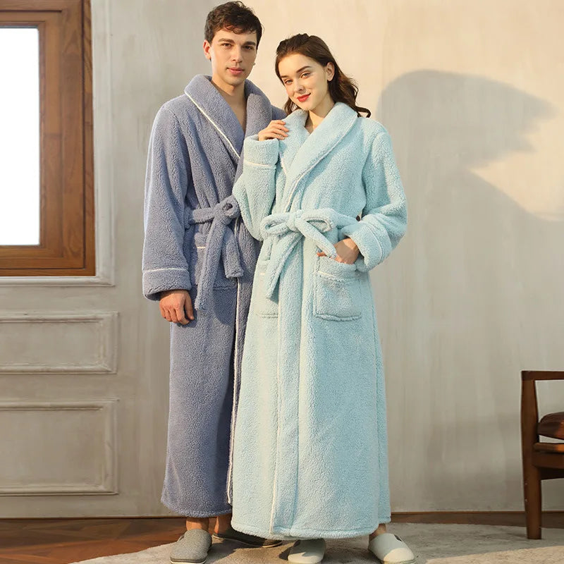 FleeceComfort – Flannel winter bathrobe