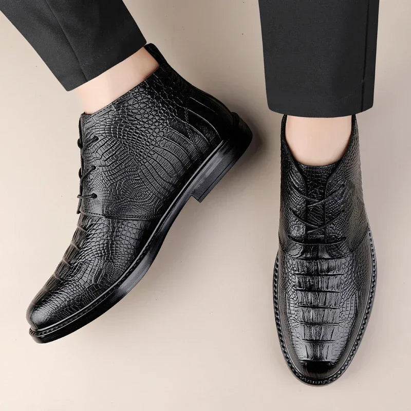 Bottes chukka en alligator