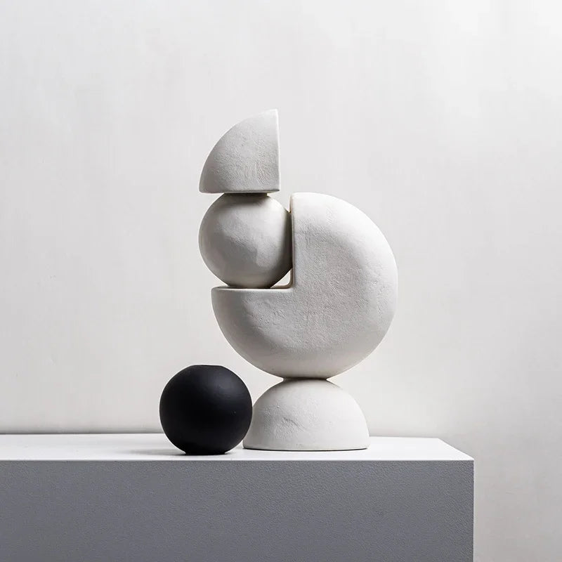 Nordic Geometric Decorative Sculpture