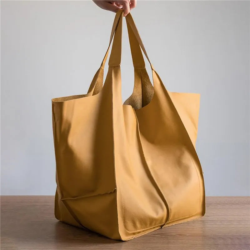 MILLICENTE | SAC FOURRE-TOUT EN CUIR SURDIMENSIONNÉ