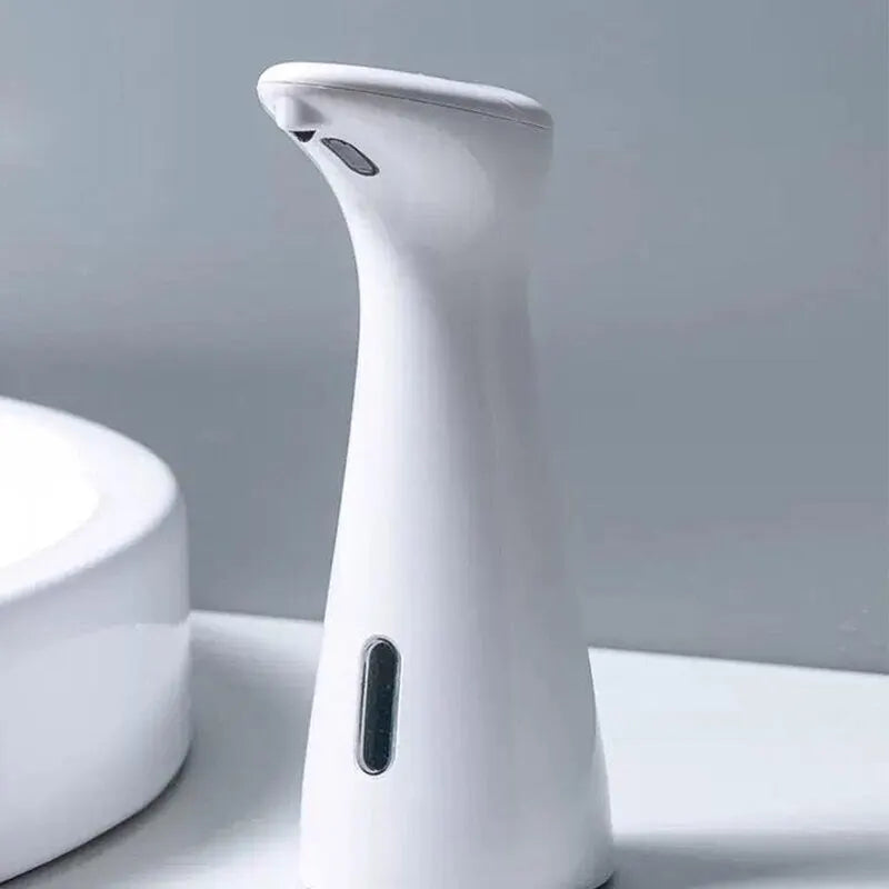 SmartSense Automatic Soap Dispenser – Sleek White Touchless Design, Waterproof & Durable